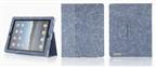 Blue Natural Jeans Style  Leather Case for Ipad2