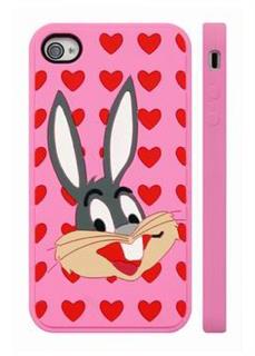IMD PC Rabbit Design case for iphone4g pink