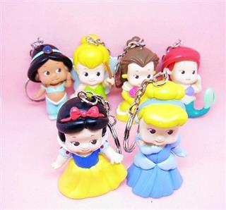 PVC Snow White Keychain Figure Toy