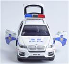 wholesale BMW X6 meal 1/32 diecast police car toy maker from China